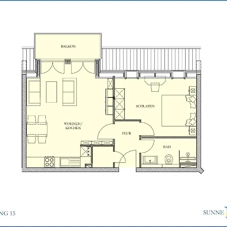 Sunnevelt-apartment-15 * Kuehlungsborn